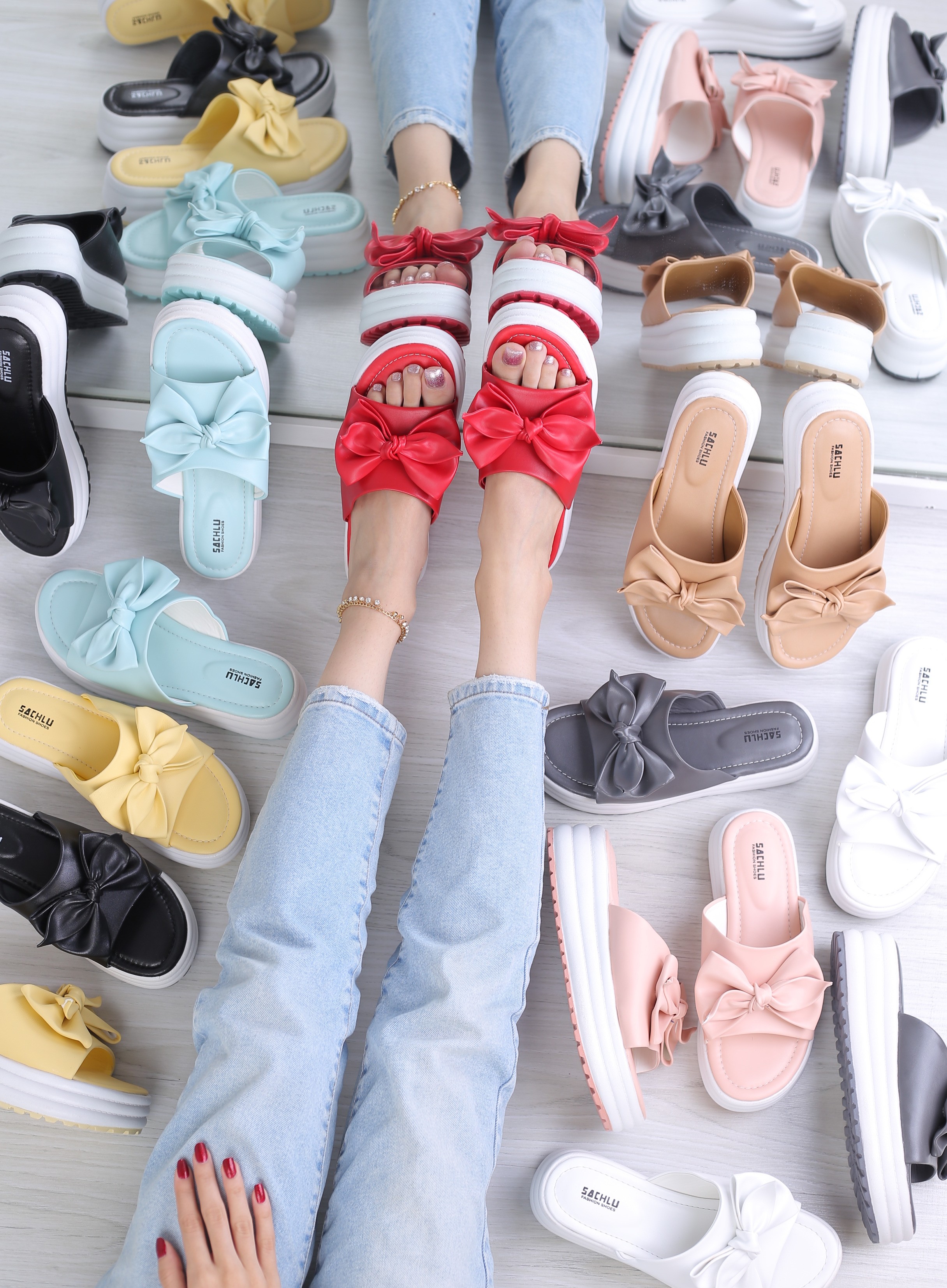 کفش صندل زنانه روفرشی آران