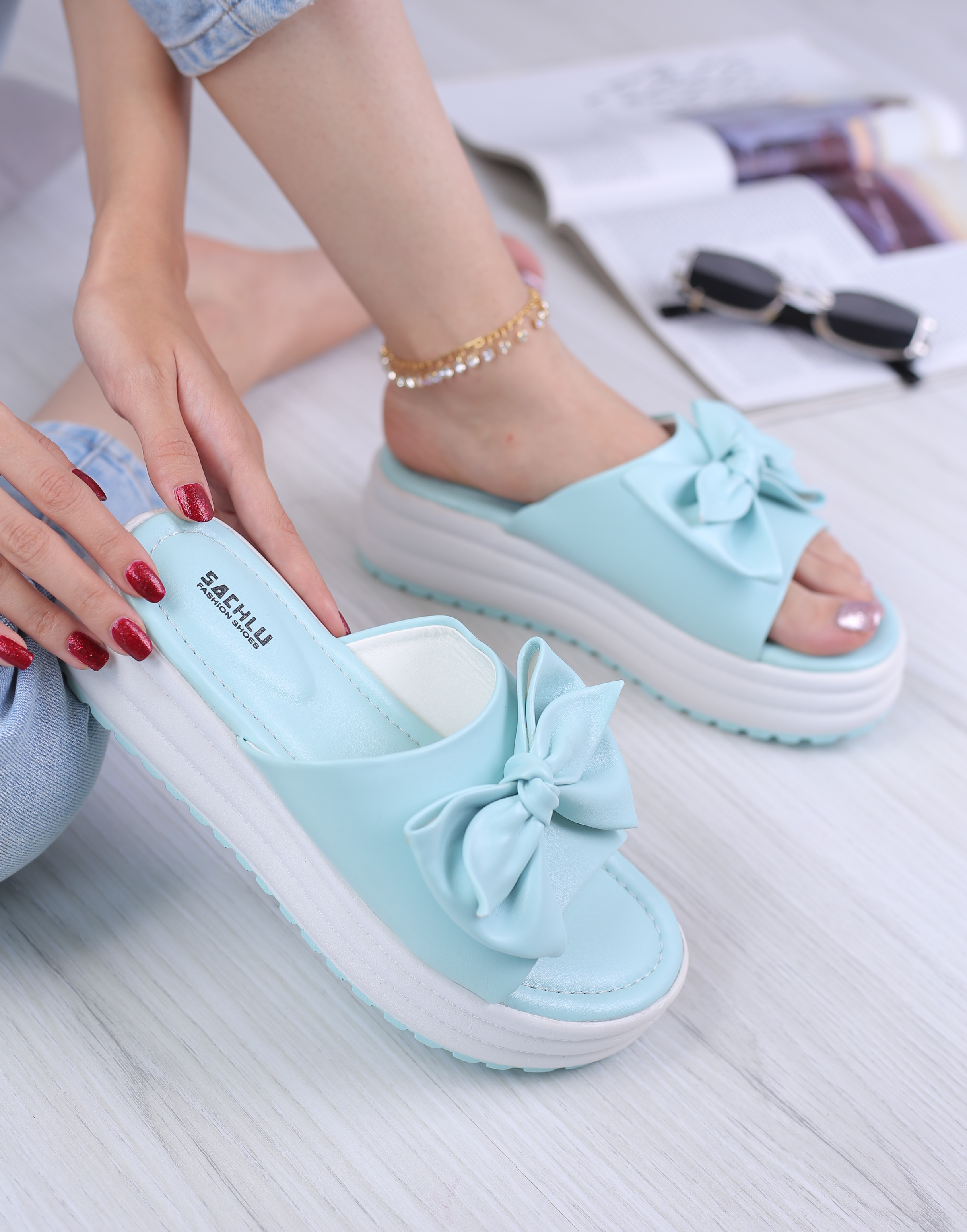 کفش صندل زنانه روفرشی آران