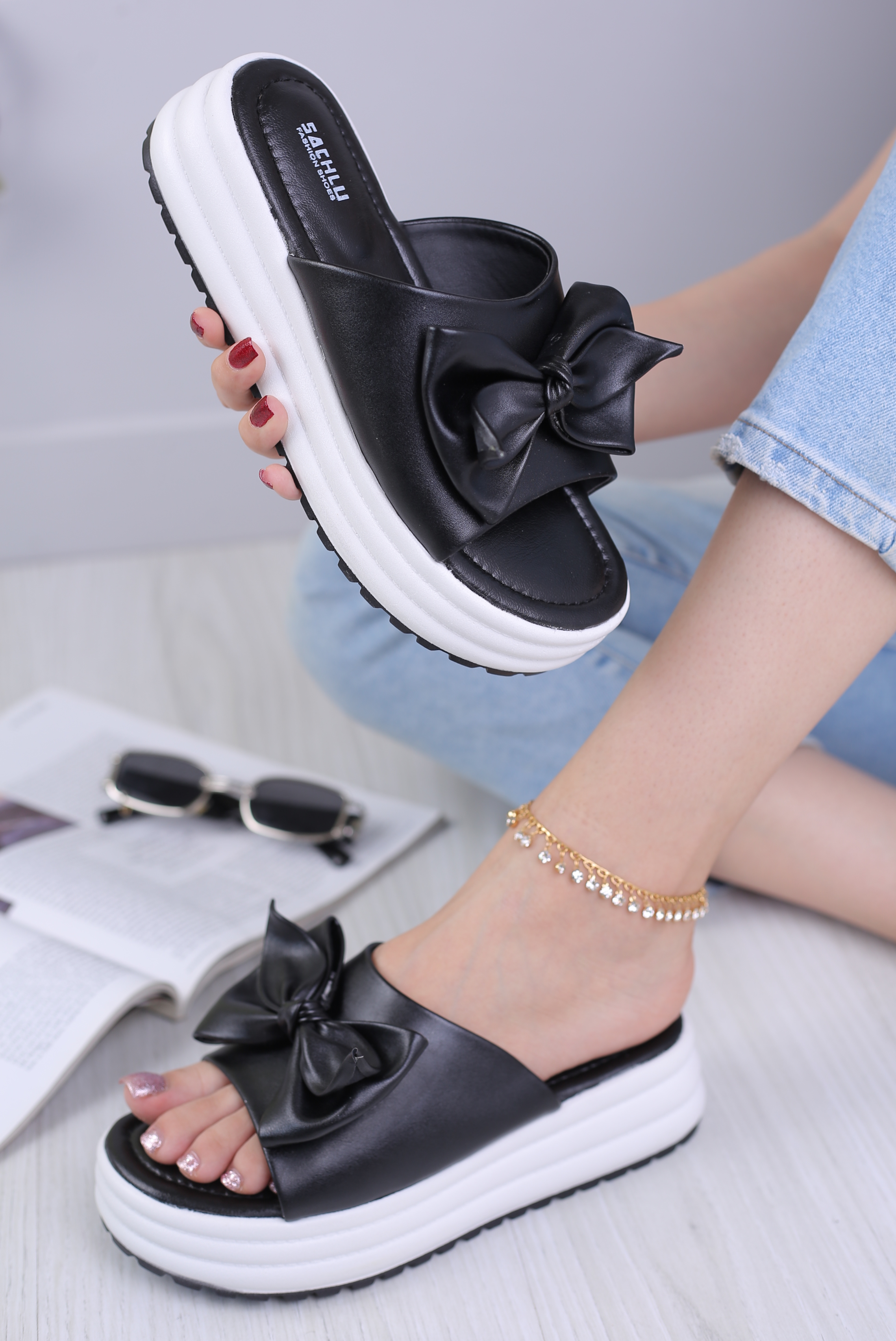 کفش صندل زنانه روفرشی آران