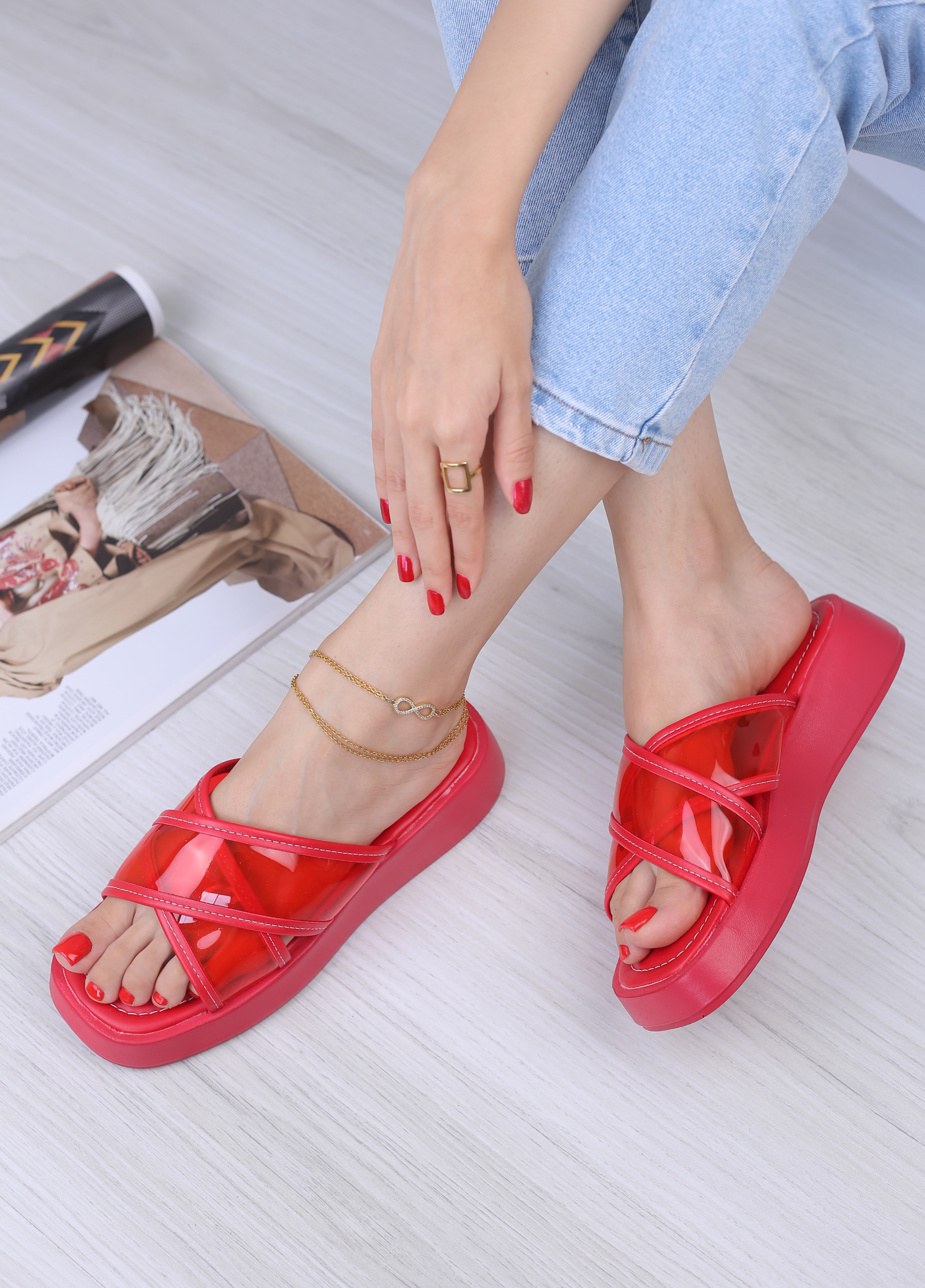 کفش صندل زنانه روفرشی دلناز