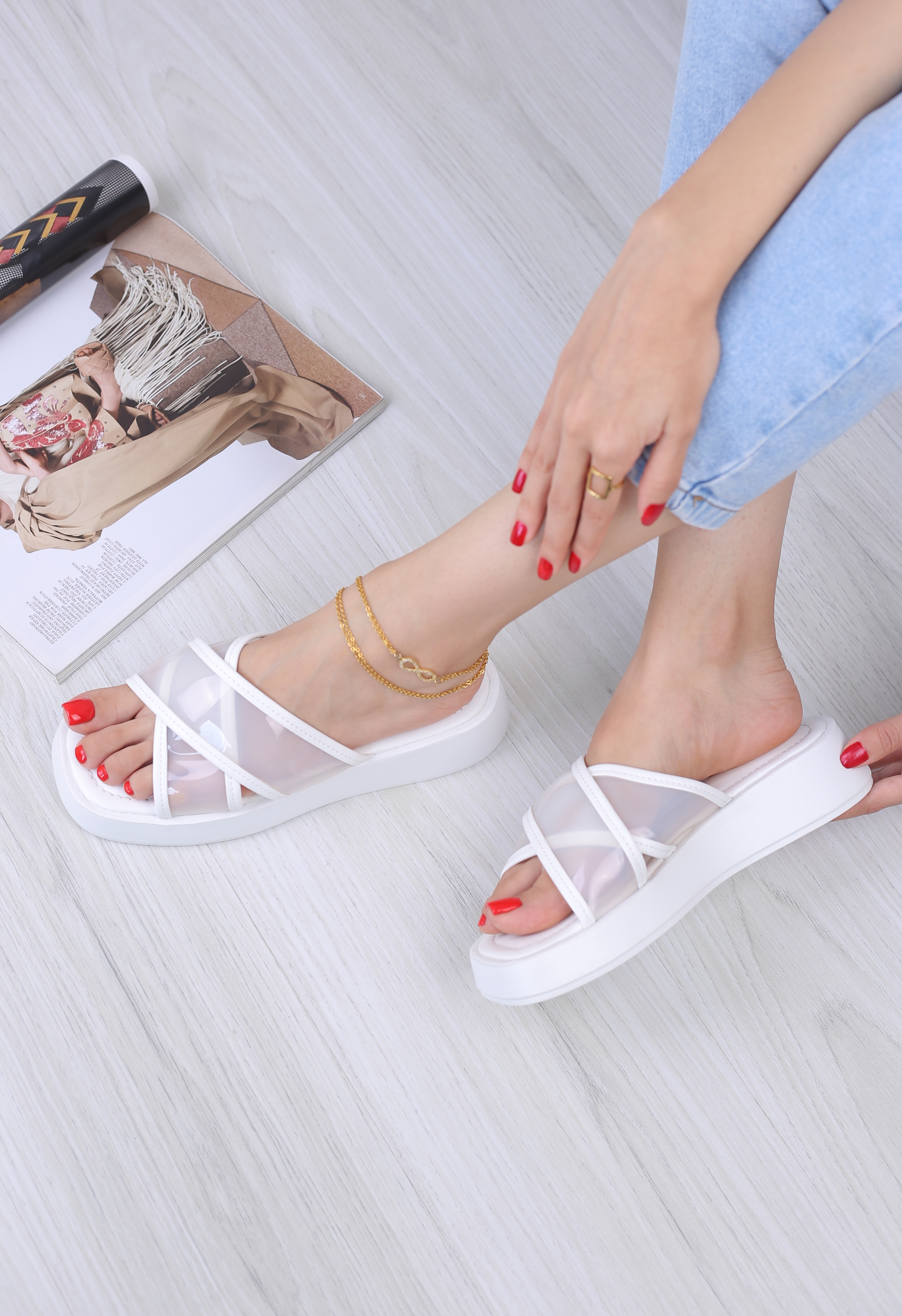 کفش صندل زنانه روفرشی دلناز