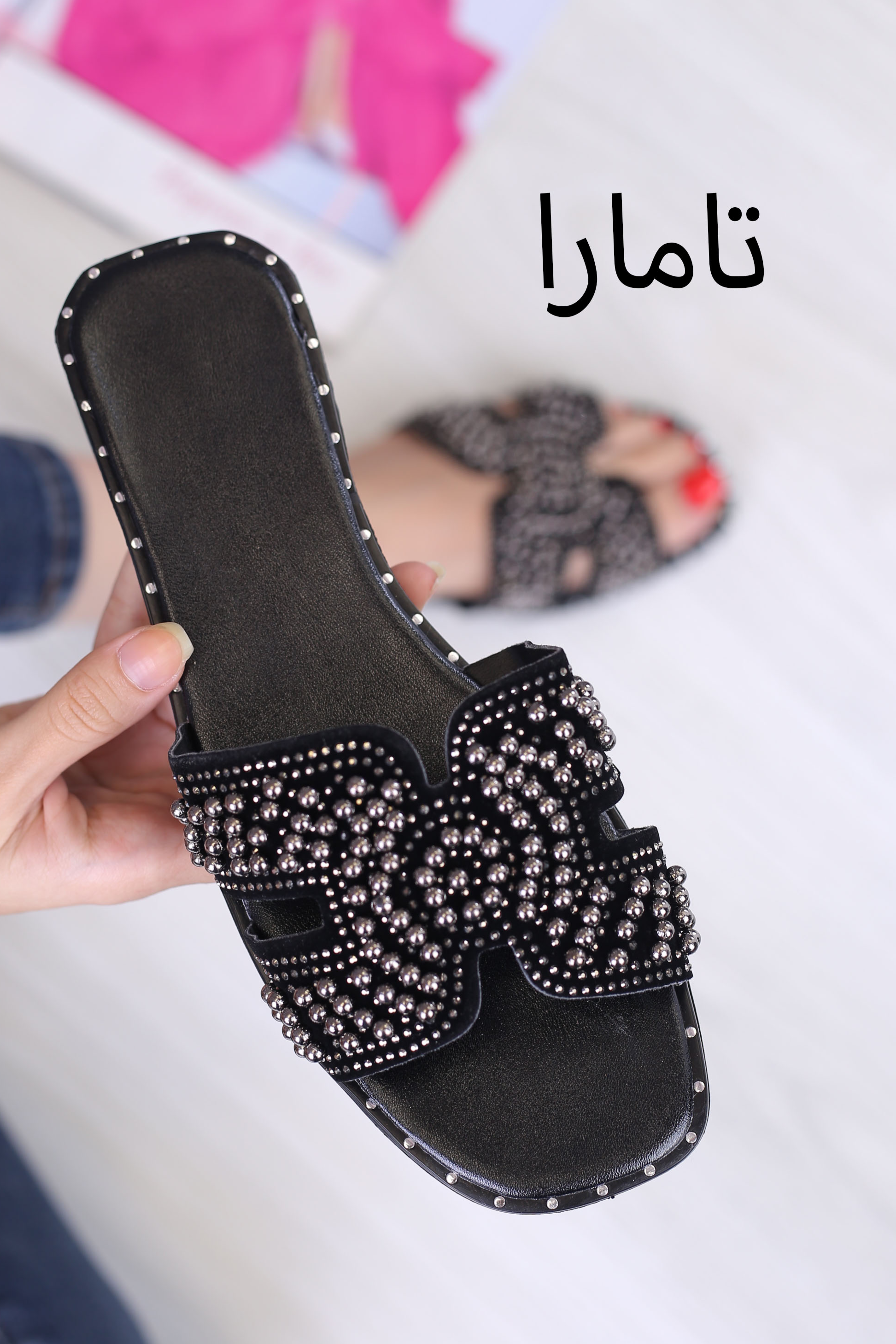 کفش صندل زنانه روفرشی رخشان