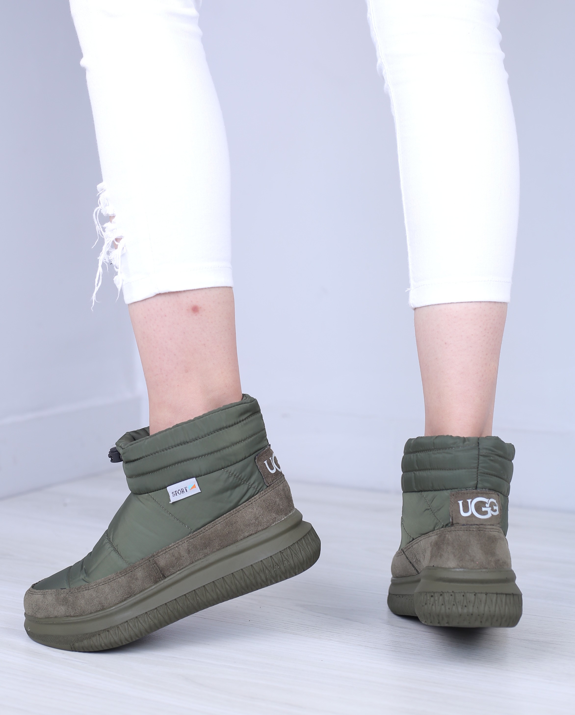 نیم بوت زنانه شمعی ساق کوتاه