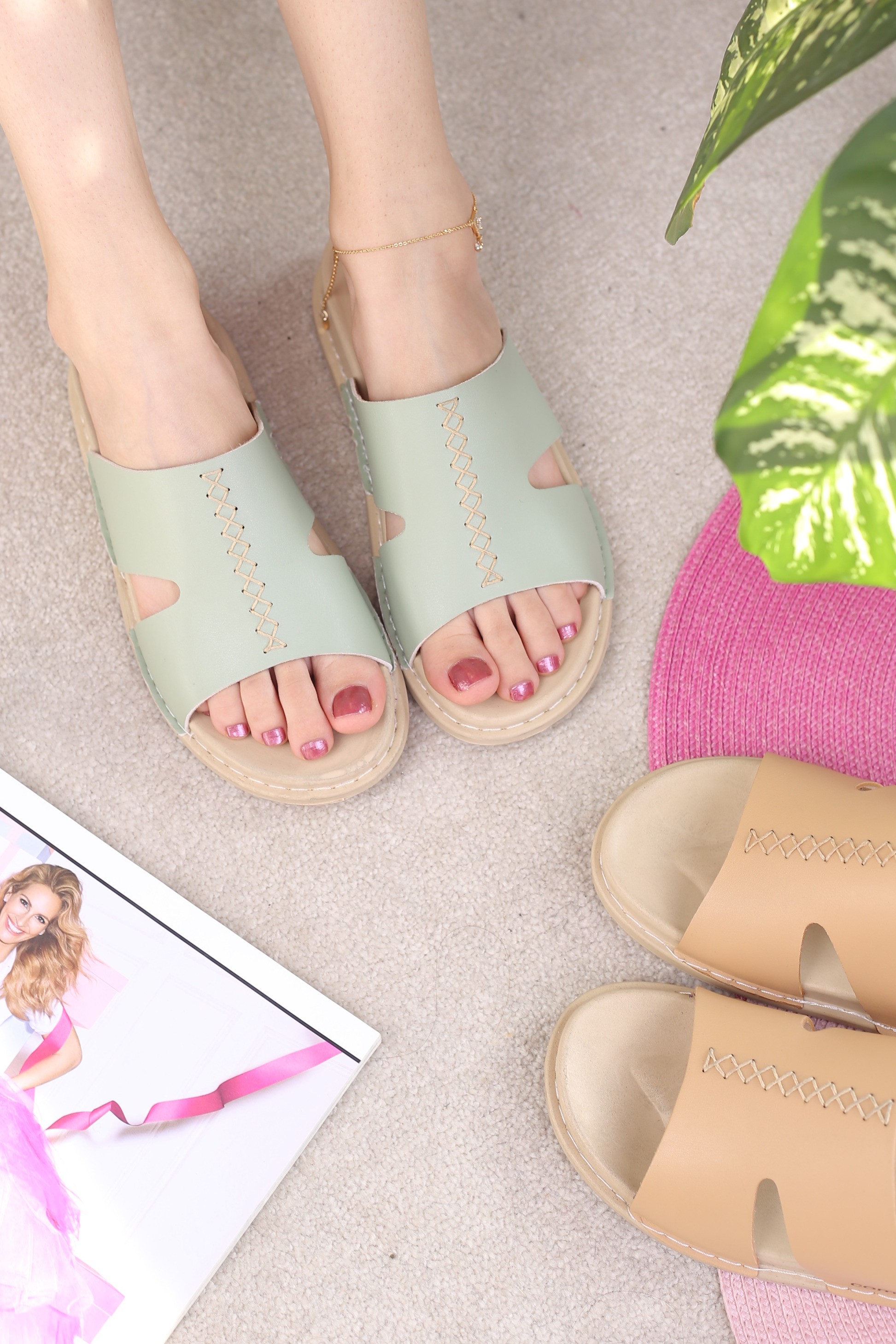 کفش صندل زنانه روفرشی ابرا