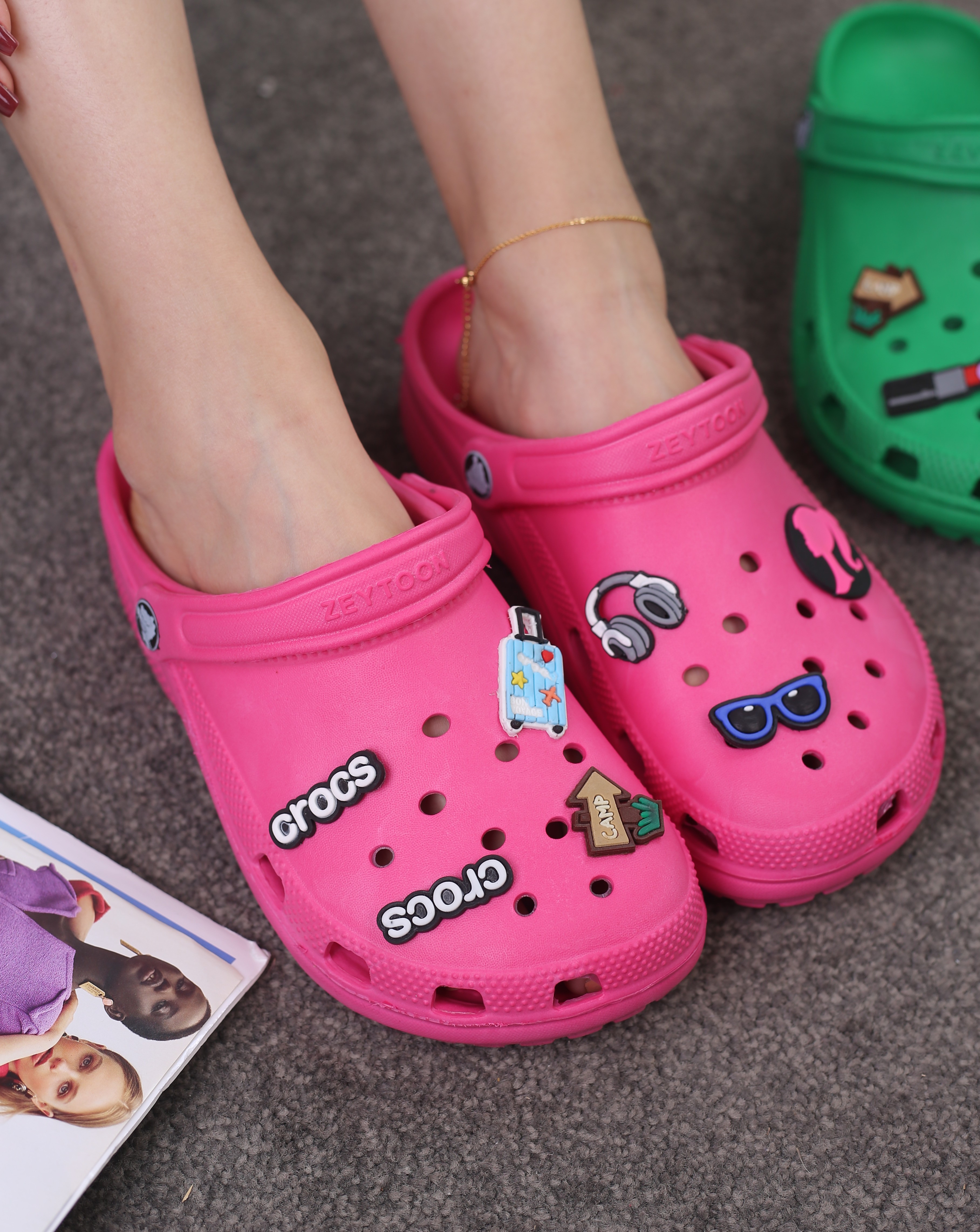 کفش صندل ست زنانه و مردانه رکابدار کراکس 2