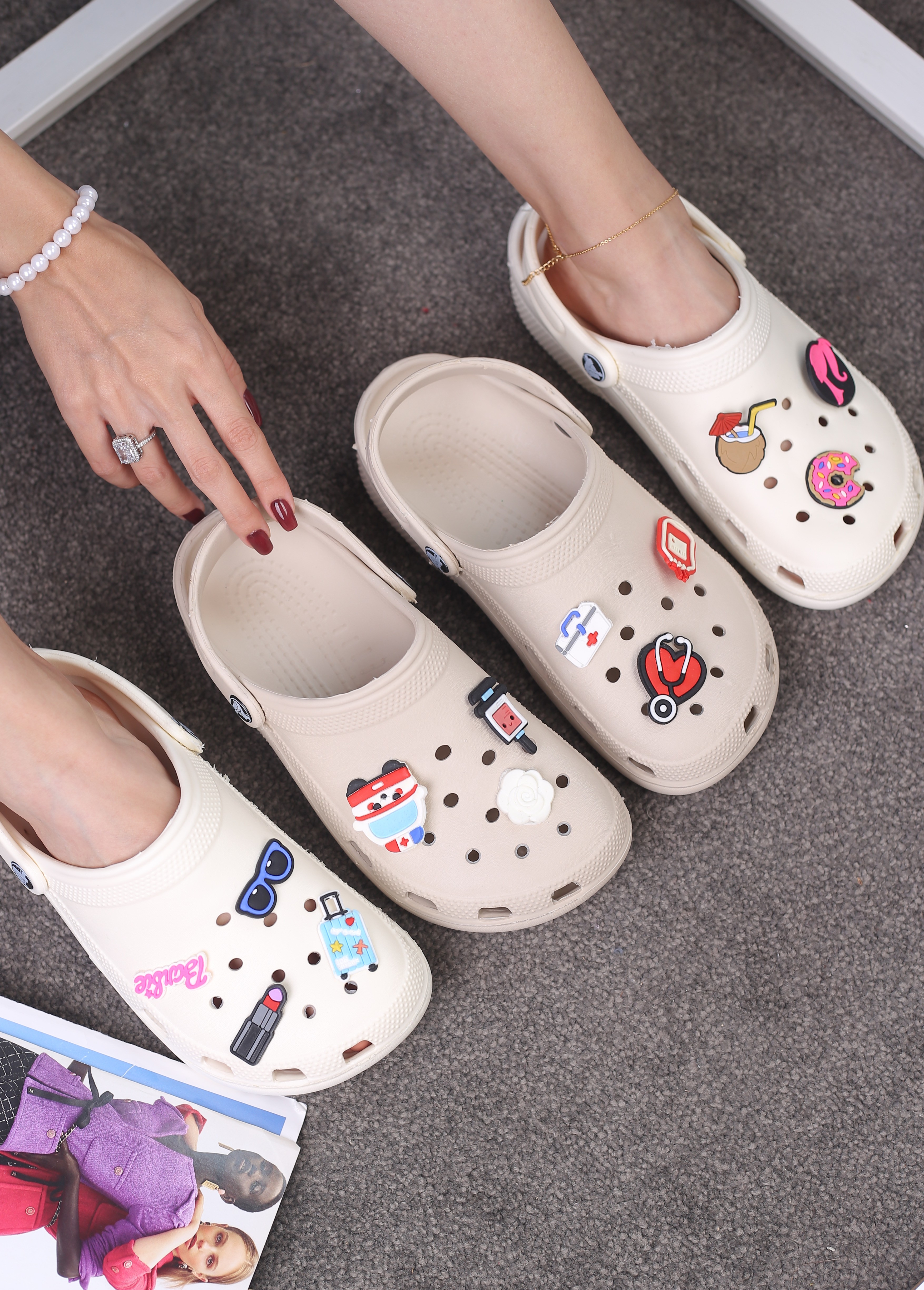 کفش صندل ست زنانه و مردانه رکابدار کراکس 2