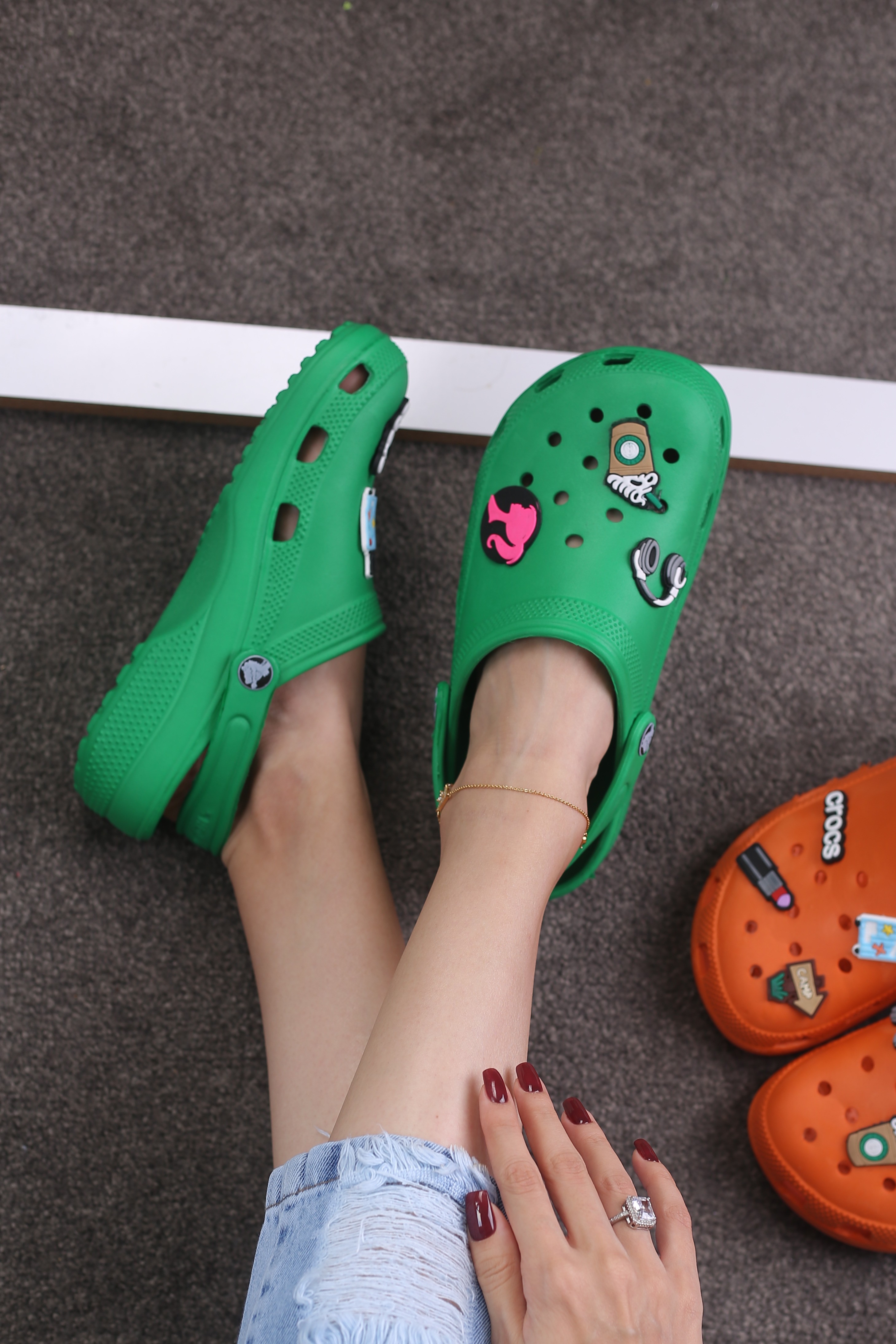 کفش صندل ست زنانه و مردانه رکابدار کراکس 2