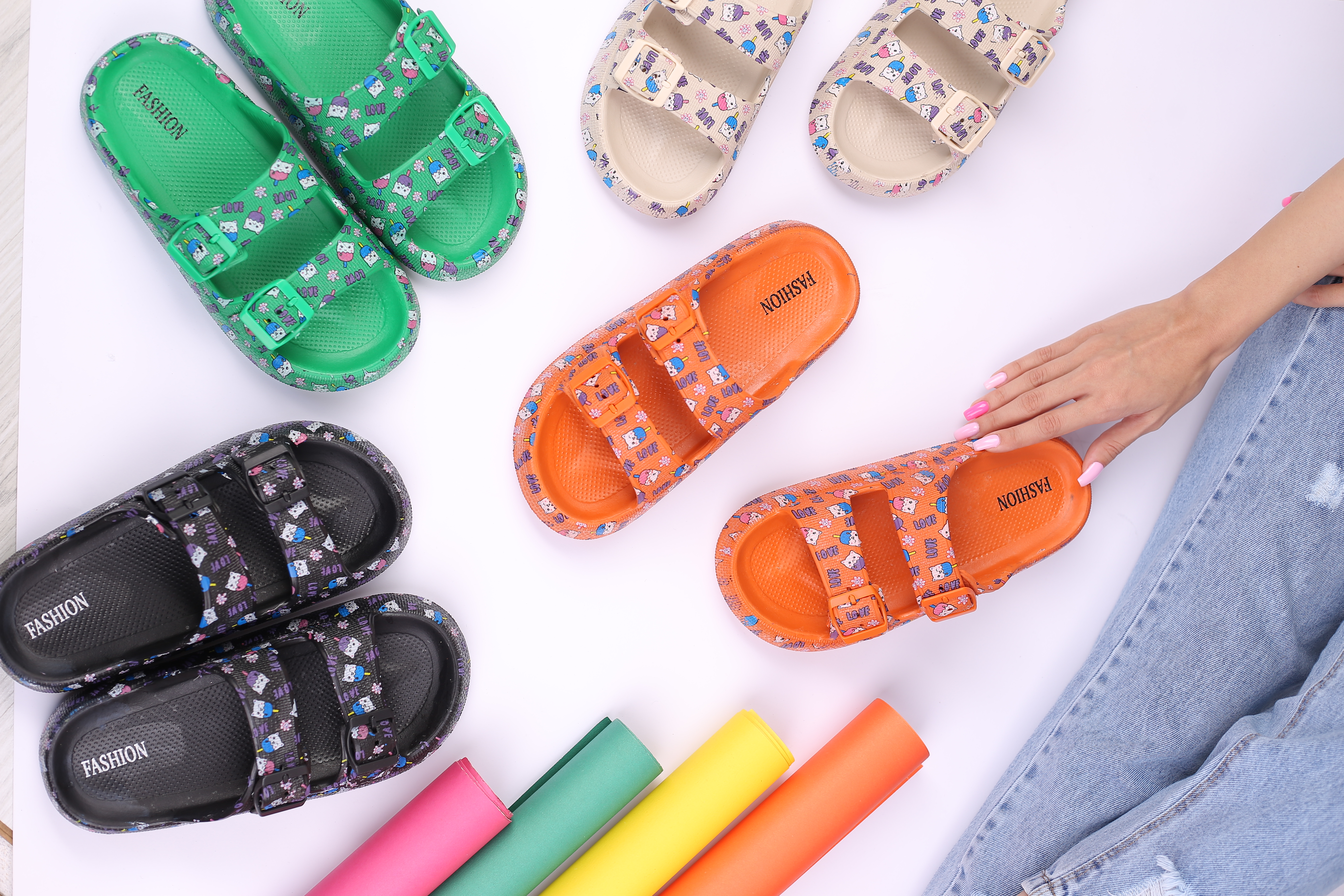 کفش صندل زنانه راحتی کاسپین سه بعدی