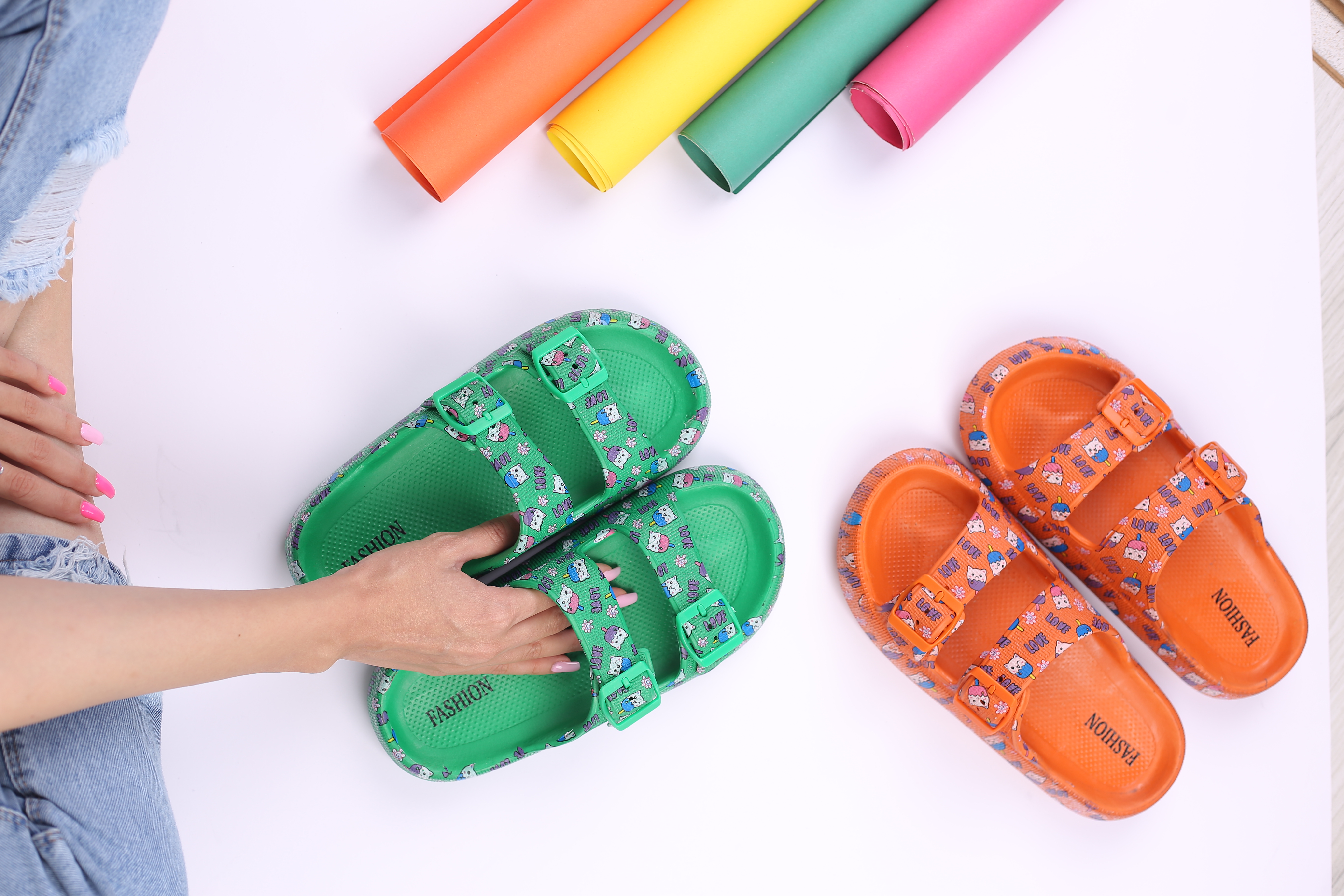 کفش صندل زنانه راحتی کاسپین سه بعدی