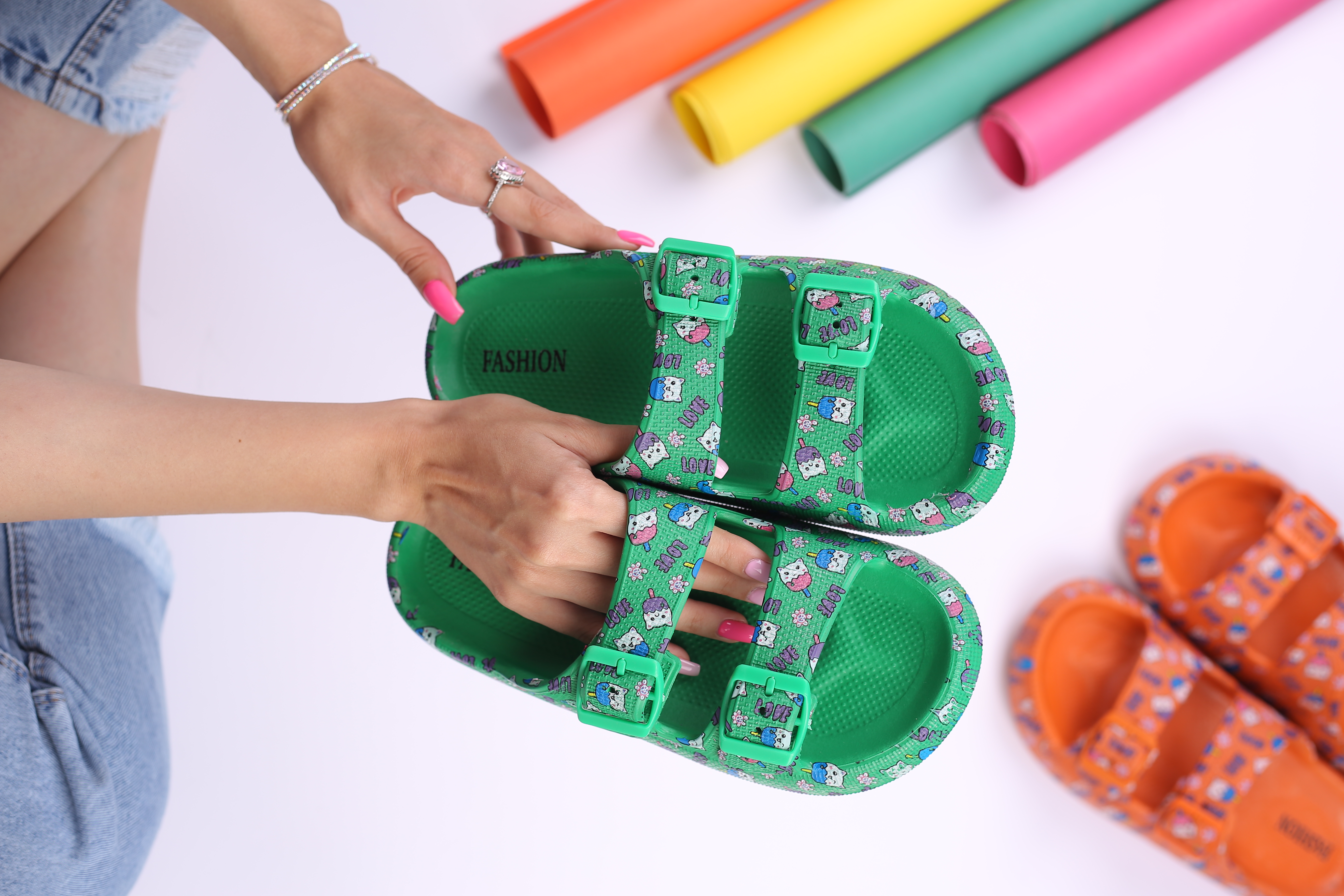 کفش صندل زنانه راحتی کاسپین سه بعدی