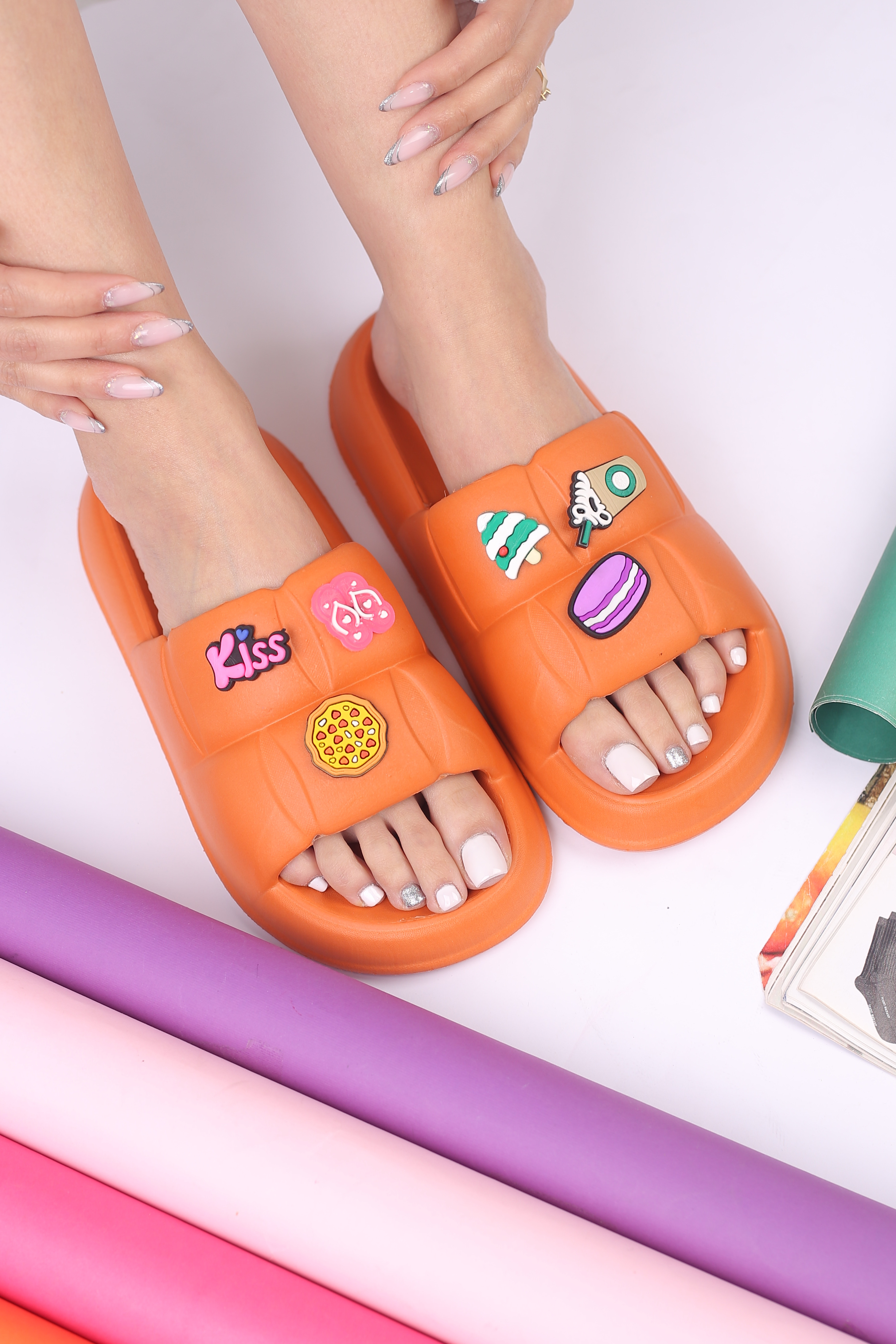 کفش صندل زنانه راحتی لاکچری استیکر