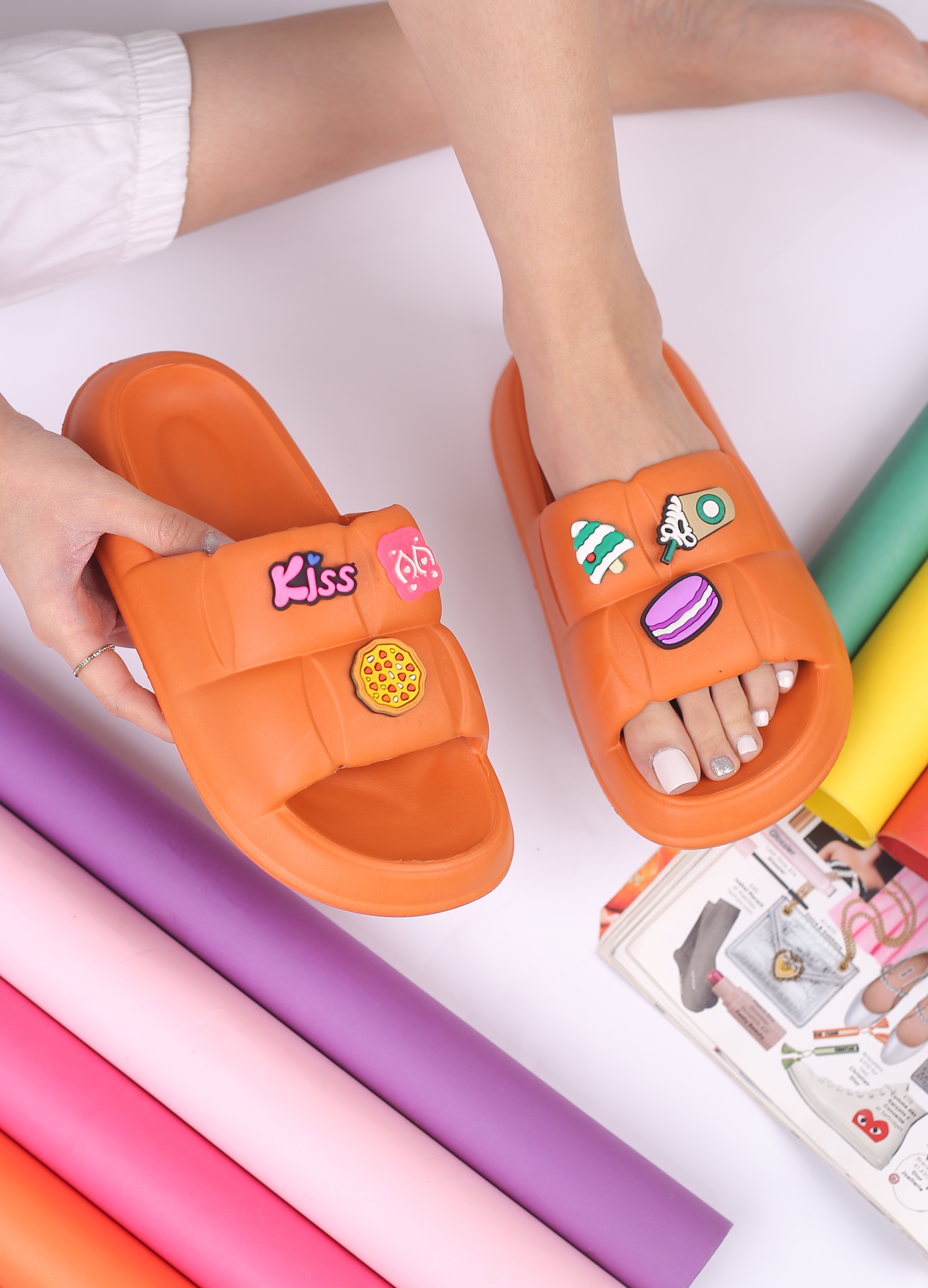 کفش صندل زنانه راحتی لاکچری استیکر