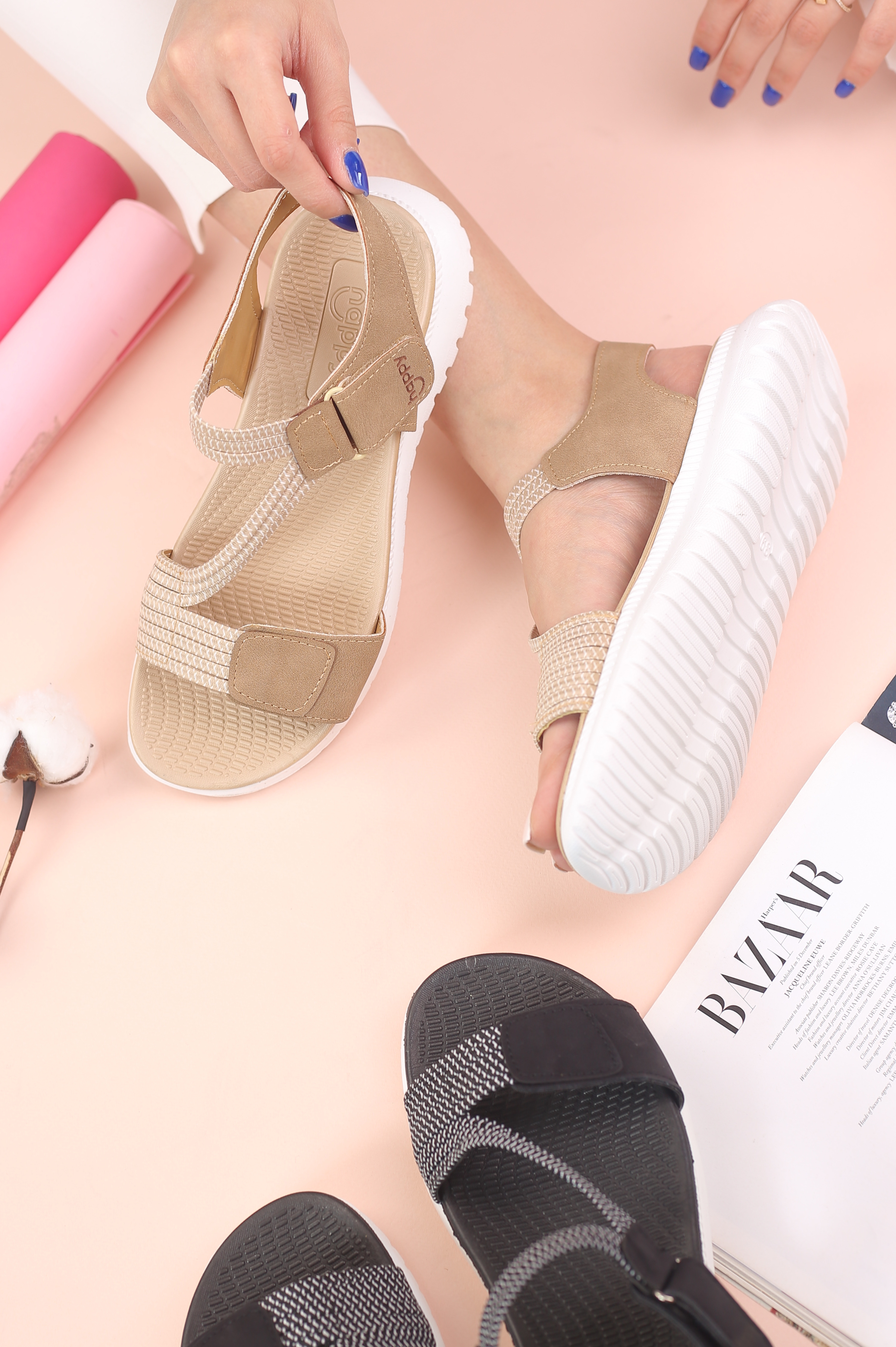 کفش صندل زنانه رکابدار مرمر